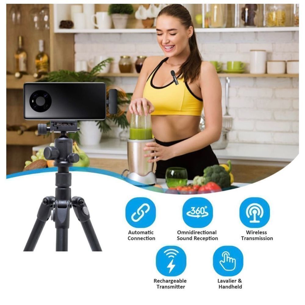 Professional Wireless Lavalier Lapel Microphone for Android Computer - Picture 4 of 7